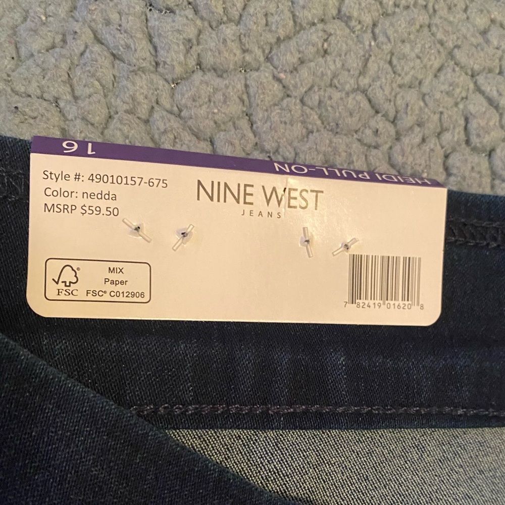 Nine West - Heidi Pull On Stretch Denim Jeans - Picture 5 of 5